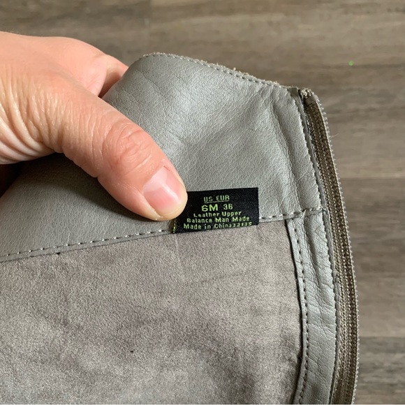 Sam Edelman Size 6M Penny Gray Leather Knee High Boots Pretty Women - Picture 8 of 8